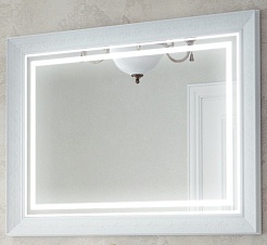 Corozo Зеркало Классика 120x80 белое – фотография-5